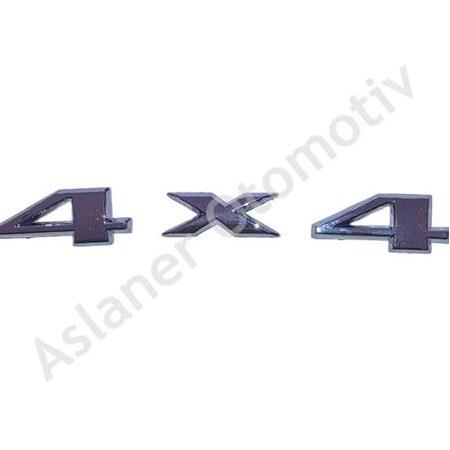 Lada Niva Amblem "4x4" Arka Yazısı, Krom